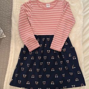 Hanna Andersson rainbow play dress.